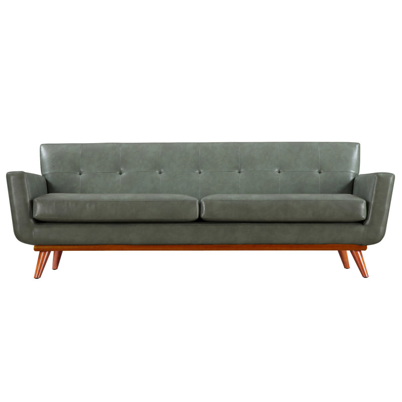Corrigan Studio Huntsville Leather Sofa & Reviews Wayfair